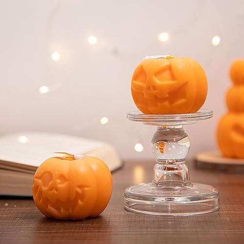 Treedix Silicone Resin Moulds of Halloween Pumpkin, 3D Pumpkin Epoxy Resin Molds for Resin Casting Candle Making - Image 3