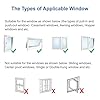 AC Window Seal,Portable Universal Window Kit for Mobile Air Conditioner Unit and Tumble Dryer 400cm/158Inch,Hot Air Stop Air Exchange Guards with Zip and Adhesive Fastener #5
