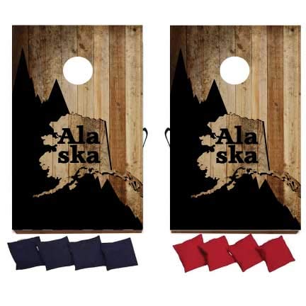 VictoryStore Cornhole Games - State of Alaska Cornhole Bag Toss Game - Alaska Bag Toss