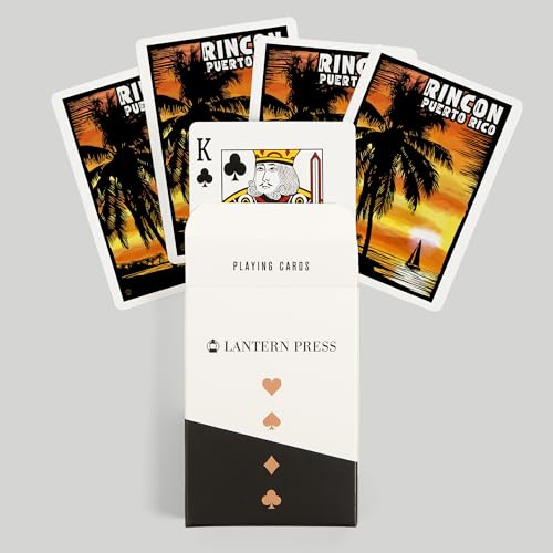 Lantern Press Rincon Puerto Rico naipes Poker 52 u. miniatura 6