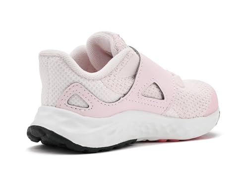 Image of New Balance Kid's Fresh Foam Arishi V4 Hook & Loop Running Shoe, Pink Salt /Double Bubble, 4 XW Infant