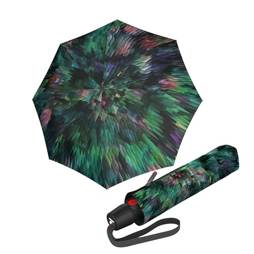 Knirps T.200 Medium Duomatic paraguas Peacock Green colorido resistente