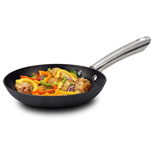 NAVA Atlas Poêle en fonte à induction | Ø 28 cm | Revêtement anti-adhésif | Pour rôtir des aliments | Cast Iron Pan Skillet | Poêle en fonte | Poêle en fonte | Poêle en fer