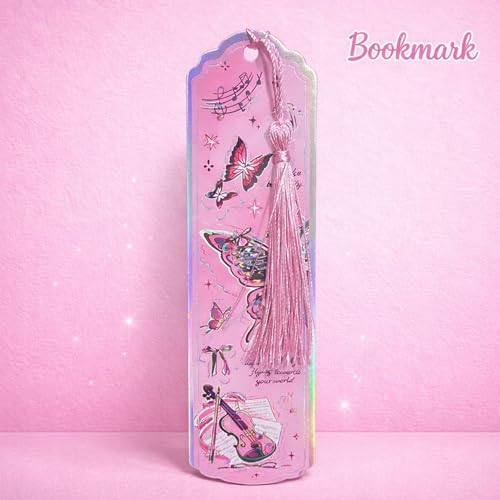 Image of PLUSPOINT Butterfly Aesthetic Scrapbook Kit for Girls - A5 Lock Diary Melody Echoes Theme with Stickers, Washi Tape, Memo Pads & Pen, Kawaii Journal Stationery Gift Set for DIY Scrapbooking