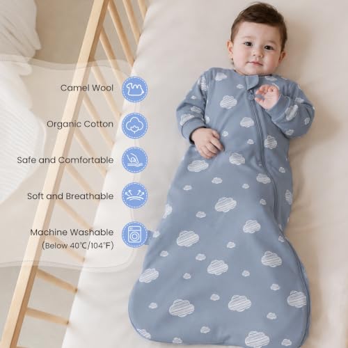 Image of kaiya baby Unisex Sleeping Bag for Babies and Toddlers 2.5 Tog Sleep Sack, Long Sleeve Sleep Sack, Wearable Blanket Baby