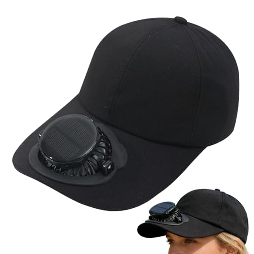 Casquettes avec ventilateur solaire pour homme | Casquette respirante avec protection UV pour plage, camping, concerts, cyclisme, jardinage, golf, randonnée,...