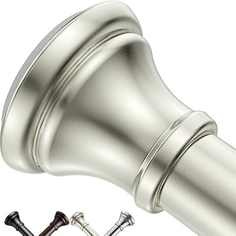 BloomFlower Adjustable Brushed Nickel Shower Rod Cover
