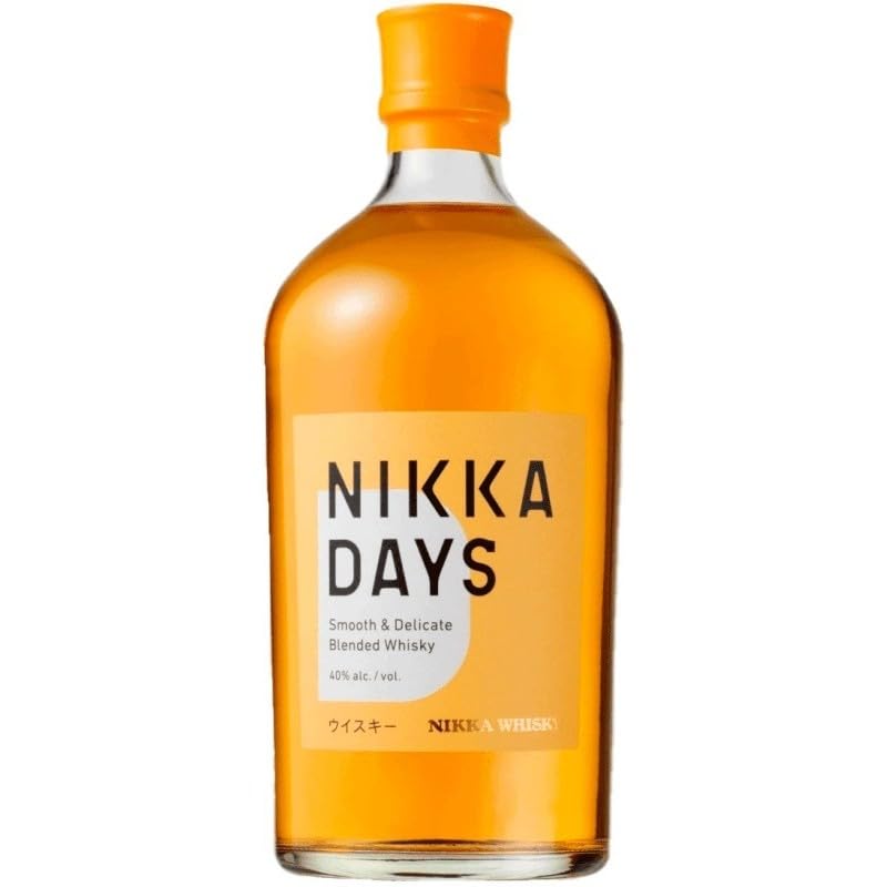 Nikka Days Whisky japonés suave y equilibrado – Sabor afrutado y floral con toque ahumado, ideal para cócteles o tomar solo, 40% vol.
