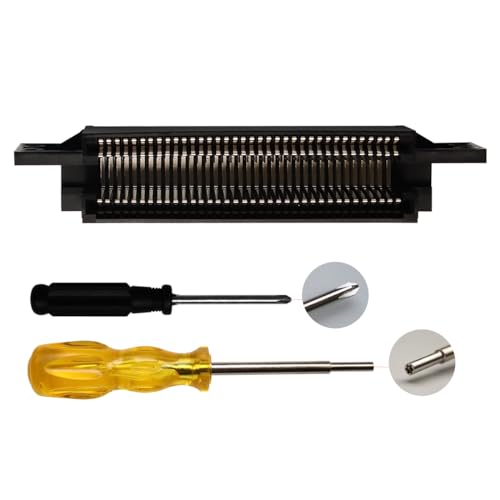 Image of Cartridge Slot Replacement for Nintendo NES 8 Bit System 72 Pin Connector Cartridge Slot Replacement for NES with Screwdriver
