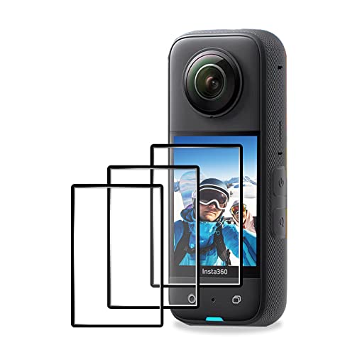 Skyreat Lot de 3 films protecteurs d'écran pour Insta360 X3 Flexible TPU Film incurvé Compatible avec Insta360 X3 Accessoires Cover