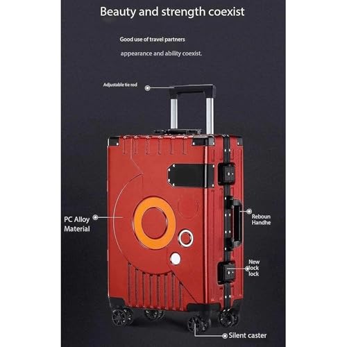 Luggage Suitcases Carry On Luggages Suitcase Lightweight Suitcase With TSA Lock Universal Wheels Aluminum Frame Carry On Luggage,Blue2