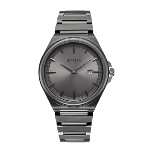 Image of Titan Classique sleekfit with Quartz Analog 2 Hands + Date@3H Stainless Steel Strap Watch for Men