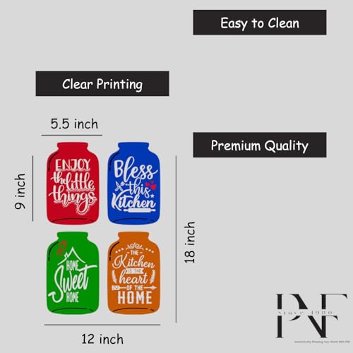 Image of PNF Poster And Frames KITCHEN is the heart of home Wall art & Door Hanging Frame For Kitchen, Dining, restaurants Decor | Walland home Decor for Living Room | Room Decor Wall Decor Items For Bedroom | decoration (Wooden, 11x9 Inch,brown) 80-5