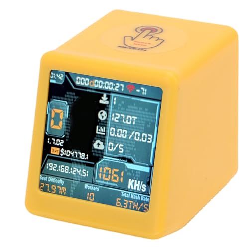 VBESTLIFE ​ Lottery Miner, Rendimiento de Alta Tasa de Hash de 1050-1060KH, Pantalla HD de 1,54 Pulgadas, Alimentación por USB, WiFi Bluetooth, para Minería Doméstica