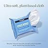 Neutrogena Makeup Remover Wipes Micellar Alcohol-Free Face Towelettes Remove Waterproof Mascara & Oil, Compostable 100% Plant-Based Cloth, Dermatologist & Ophthalmologist Tested, Twin Pack 2 x 25 ct #6