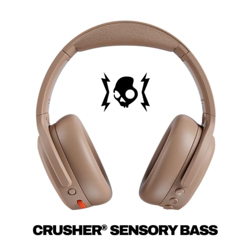 Skullcandy Crusher ANC 2 Wireless Over-Ear Bluetooth Headphones with Multi-Sensory Bass, Active Noise Cancelling, Up to 60 Hours Battery, Microphone for iPhone Android - Primer 2