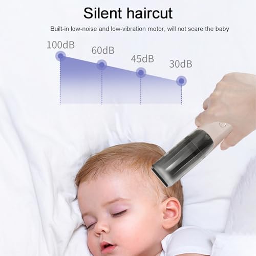 Cortadora de pelo para niños impermeable con herramientas de aseo silenciosas 2