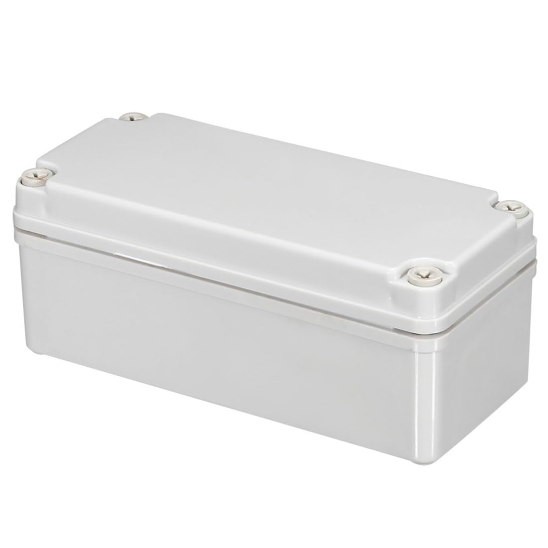 TOP-VIGOR 180x80x70mm Wateproof IP67 Electrical Junction Box, ABS Plastic Project Boxes with Screws for DIY Electronics Projects, Indoor/Outdoor Power Module Case, Instrument Case Box, White