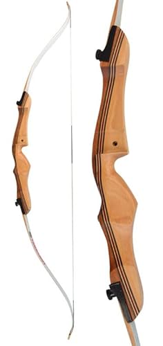 SHARROW Archery Takedown Recurve Bow Wooden Riser Draw Weight 18-38lbs Hunting Adult Bow Target Practice Bow Traditional Longbow (38lbs)