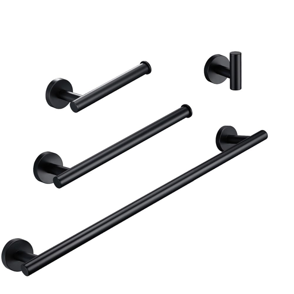 Toallero de baño de oro cepillado contra óxido kit de hardware de 4 piezas