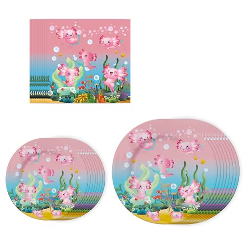 Fsadasy Axolotl Party Set, 96-teilig WeiLin