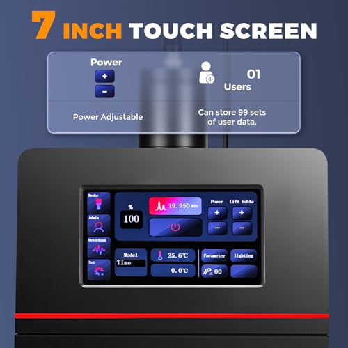 Image of Bonvoisin Touch Screen Ultrasonic Homogenizer Emulsifier Sonicator Processor Cell Disruptor Mixer with Electric Lifting Platform, 25mm Probe (2500W, 1000-3000ml)