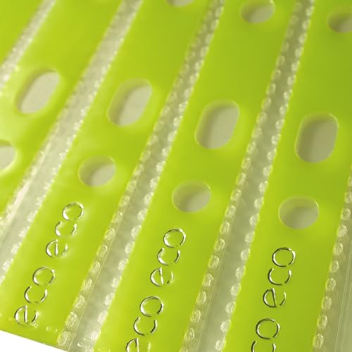 eco-eco A4 100% Recycled Premier Multi Punched Pockets Glass Clear, Transparent Poly Wallet Sheet Protector - Image 4