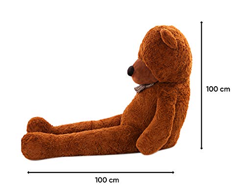 MyTeddyWorld Riesen Teddy Bär Dunkelbraun XL-XXXL Teddybär 140-200 cm samtig weich Plüsch Kuscheltier Plüschbär Farbwahl – Bild 6