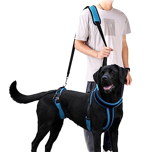 MIGHTYDUTY Arnés de elevación para perro, soporte de cuerpo completo, correas de malla transpirable ajustables con asa y hombro para ancianos, discapacitados, lesiones articulares, artritis, parálisis