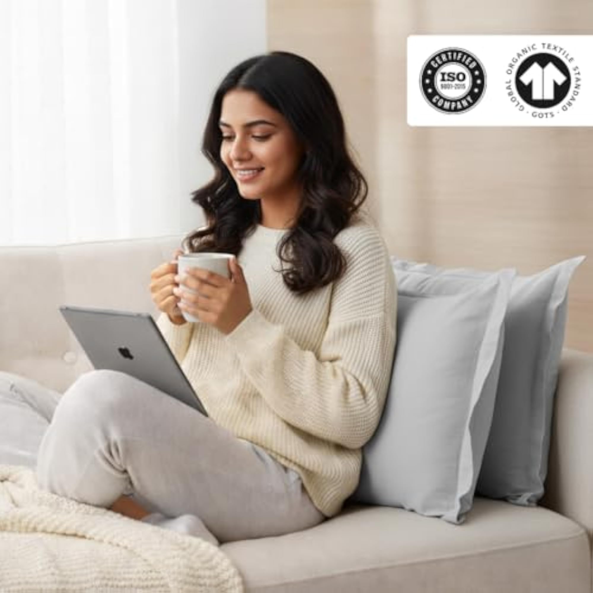 210 TC Premium Cotton Pillow Covers