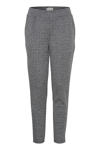 Pantalon de tailleur ICHI Ihkate Jacquard Pa8 au tombé parfait pour femme