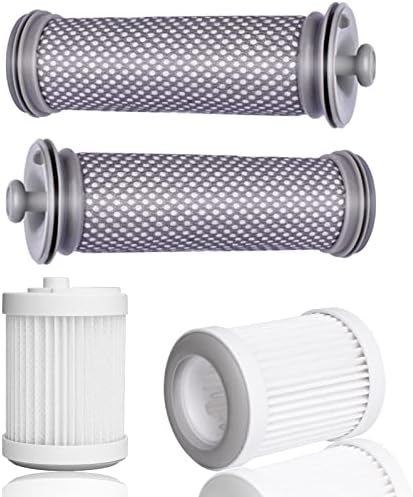 A10 Filter Replacement for Tineco A10 A11 Hero, A10 A11 Master PURE ONE S11, PWRHERO11 Snap Cordless Vacuum Cleaner, 2 Pre filters & 2 Vacuum HEPA Filters(White)