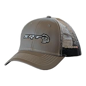 Dodge SRT Hellcat Gravel Snapback Trucker Hat – Black/Grey/White