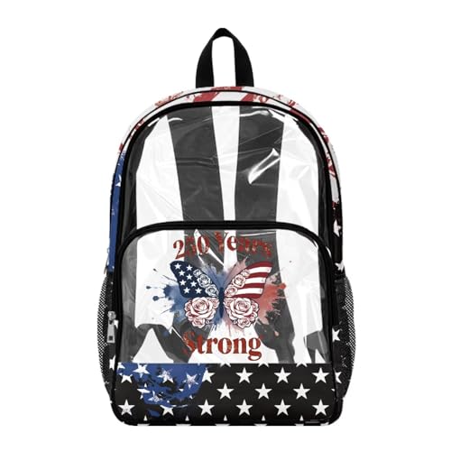 Sac à dos transparent léger anti-perte d'affaires scolaires 43 cm