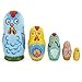 BestPysanky The Chicken Family Wooden Nesting Dolls