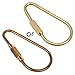 hejhncii Brass Screw Lock Keychain Clip Fashion Key Holders Simple Car Keychain Carabiner Clip Hook Keyring