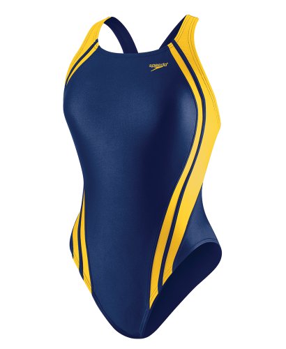 Speedo 819012 Womens Quantum Splice Super Pro Back, Navy/Gold, 26 #TOP22