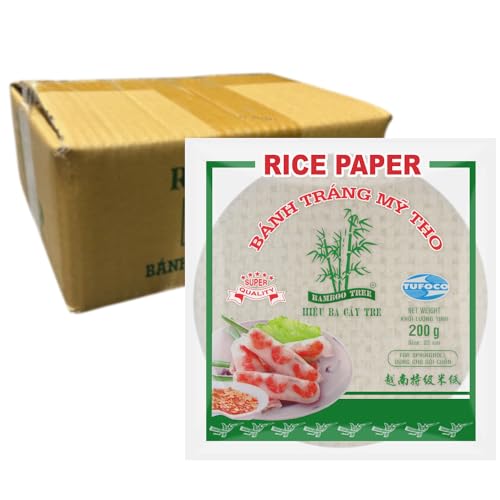 BAMBOO TREE - Reispapier 22Cm. (Sommerrollen) - 12 X 200 GR - Multipack