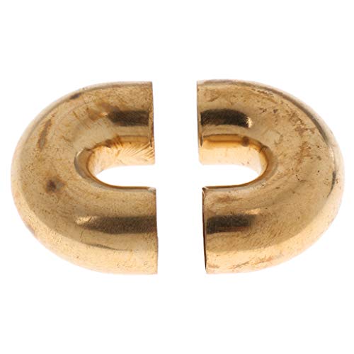 F Fityle 2pcs Trumpet Tuning Copper Tube for Woodwind Instrument Accessories Gold - Thumbnail 5