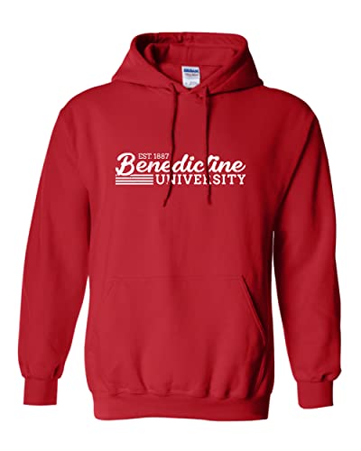 CreateMyTee | Vintage Benedictine University Hooded Sweatshirt