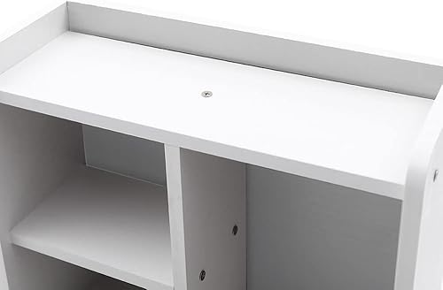 Miniatura 5 de DYRABREST Mini mesita de noche de 12 pulgadas de ancho x 15 pulgadas de largo x 33 pulgadas de alto, organizador de armario de almacenamiento con 3