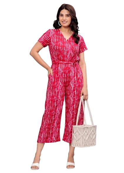 yp Women's Floral Print V-Neck Jumpsuit-picture-27