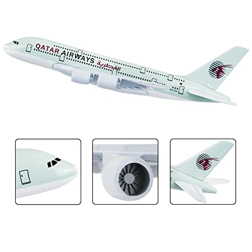 Busyflies Model Airplane 1:400 Diecast Airplanes Model Aircraft Metal Qatar 380 Plane Alloy Model fo