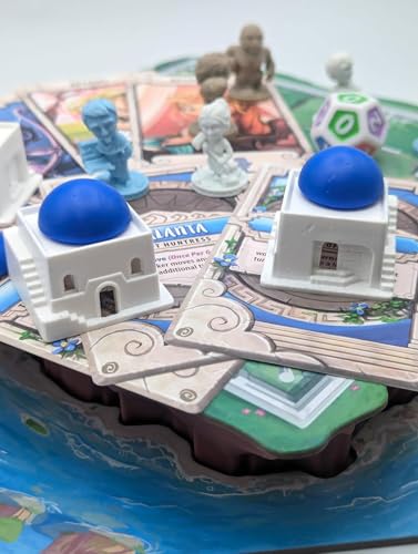 santorini second edition - an elegant accessible strategy game based in greek mythology  ages 8  plays in 20 minutes