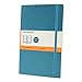 Moleskine Classic Softcover Notebook, Ruled, 8 1/4 x 5, Underwater Blue Cover