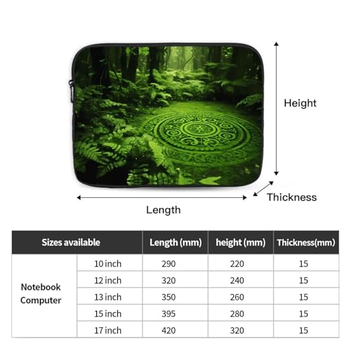 Forest Mystery Totem Laptop Sleeve Case 15 Inch Suitable For Notebook Computer Tablet Traveling Carrying Simple Case4