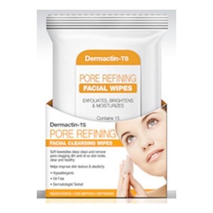 Dermactin Ts Pore Refining Facial Cleansing Wipes 15-Count