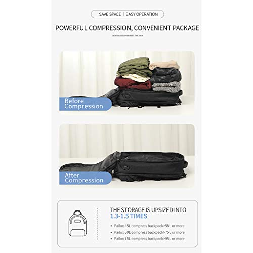 KOBI Mochila de viagem expansível 35L para laptop a vácuo
