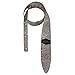 Luna Guitars Leather Fern & Leaf Silver Guitar Strap, STRAP LUNA LTH SLDR SLV