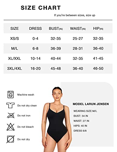 Lover-Beauty Shapewear Bodysuit Shirts For Women Tummy Control Black Womens Seamless Sculpting Thong Tank Top-Black-M/L #TOP6